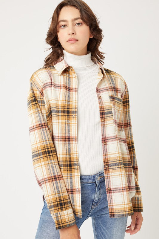 The Woman in You Flannel Top