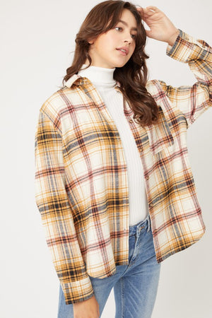 The Woman in You Flannel Top