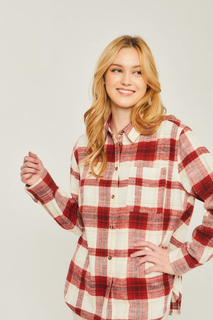 The Woman in You Flannel Top