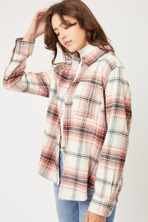 The Woman in You Flannel Top