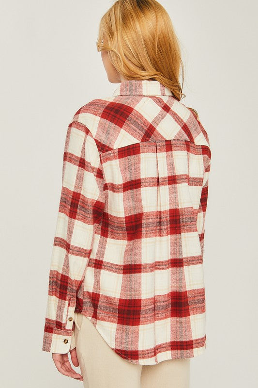 The Woman in You Flannel Top