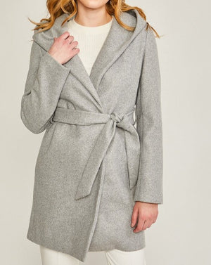 It's A Classic Fleece Belted Hoodie Coat