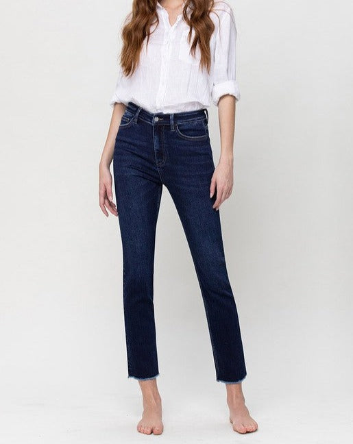 Super High Rise Stretch Slim Straight