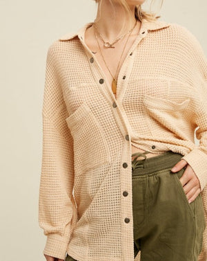 Like Butta Soft Thermal Knit Shacket Top