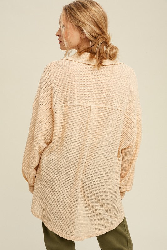 Like Butta Soft Thermal Knit Shacket Top