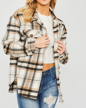 Vanessa Plaid Bust Pocket Shacket