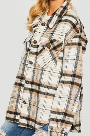 Vanessa Plaid Bust Pocket Shacket