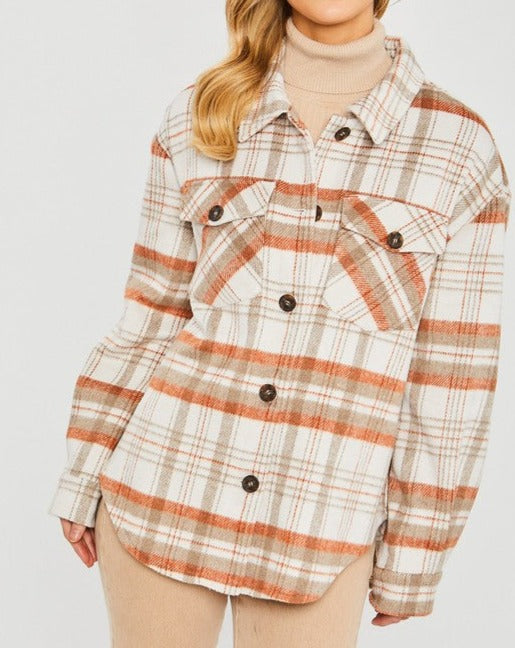 Vanessa Plaid Bust Pocket Shacket