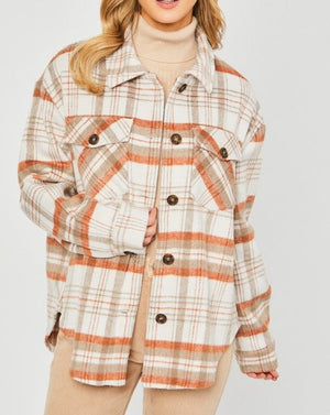 Vanessa Plaid Bust Pocket Shacket