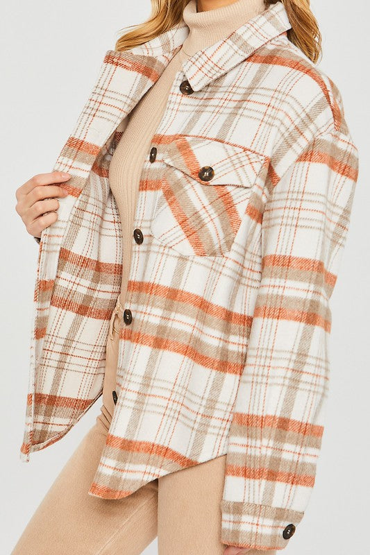 Vanessa Plaid Bust Pocket Shacket