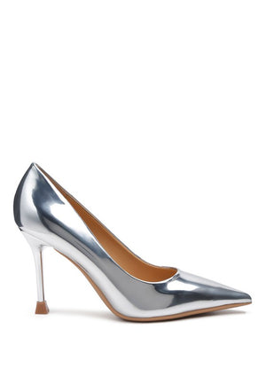 POUDRE METALLIC POINTED STILETTOS