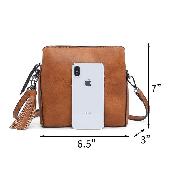 Just Enough Mini Shoulder Bag with Multi Compartments