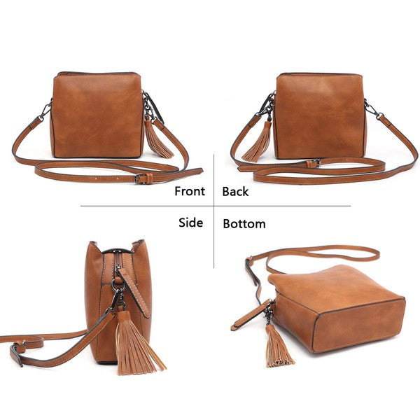 Just Enough Mini Shoulder Bag with Multi Compartments