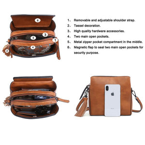 Just Enough Mini Shoulder Bag with Multi Compartments