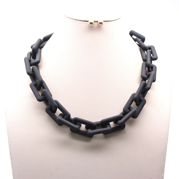 MATTE CHAIN NECKLACE SET