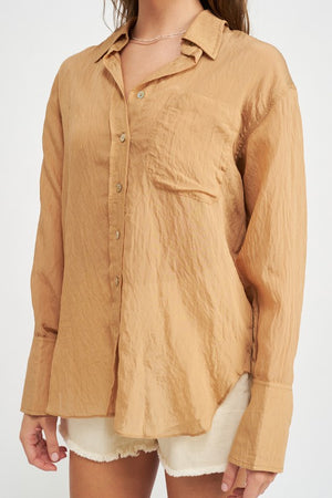 Laura Button Down Gauzy Shirt