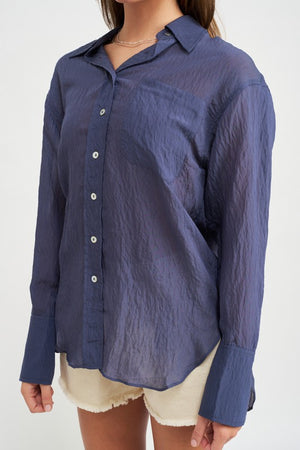 Laura Button Down Gauzy Shirt