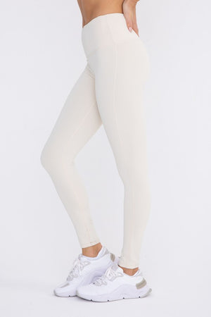 Jacquard Ribbed High-Waisted Leggings