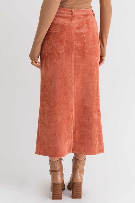 Homeschooling Cord Maxi Skirt