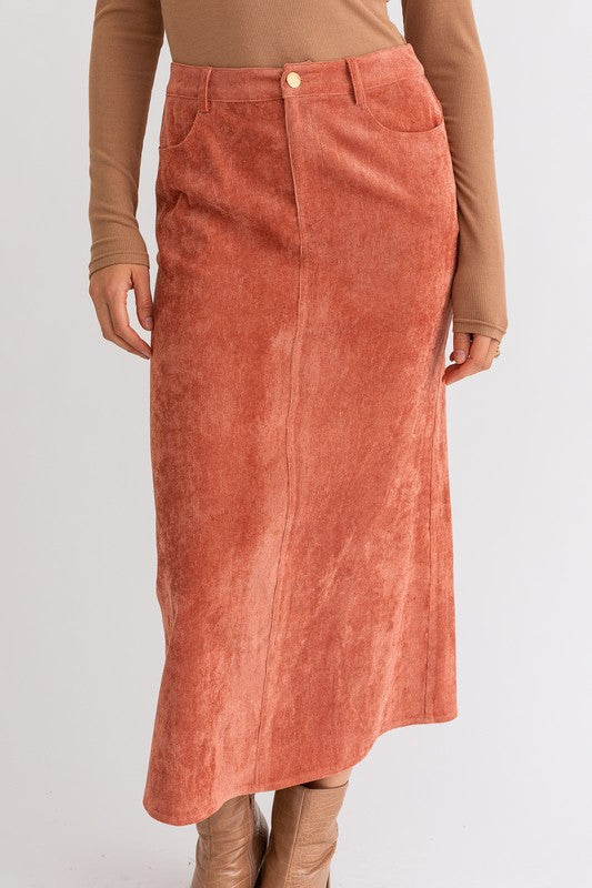 Homeschooling Cord Maxi Skirt