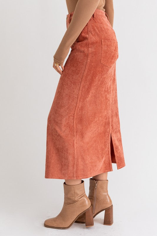 Homeschooling Cord Maxi Skirt