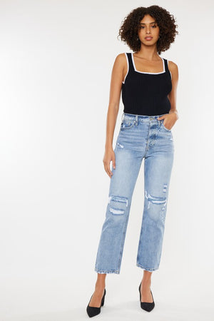 High Rise 90's Boyfriend Jeans