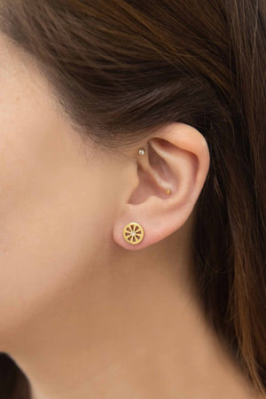 Pinwheel Stud Earrings