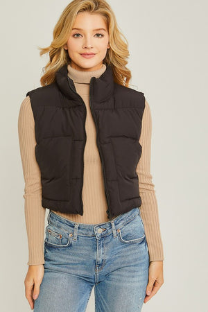 Sheila Puffer Vest With Pockets