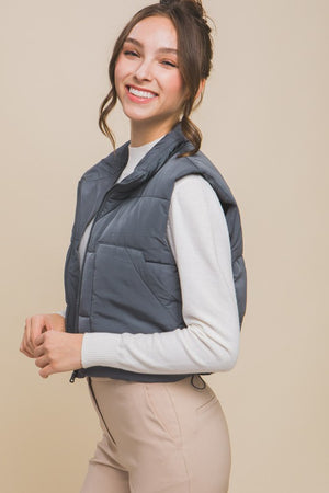 Sheila Puffer Vest With Pockets