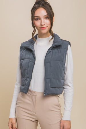 Sheila Puffer Vest With Pockets