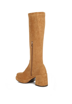 Morpin Stretch Suede Calf Boots