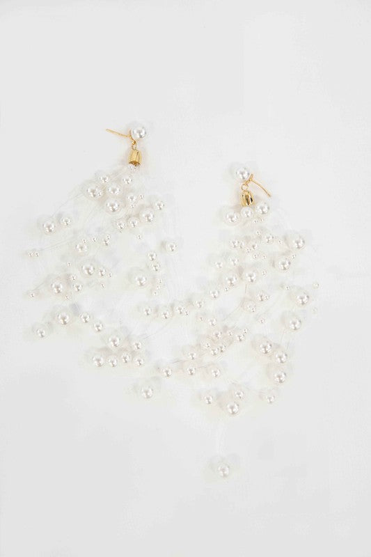 Pearl Waterfall Drop Earrings