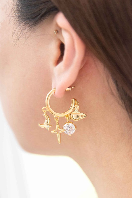 Interstellar Hoop Earrings