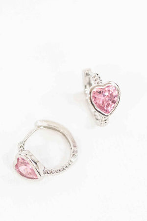 Precious Heart Hoop Earrings