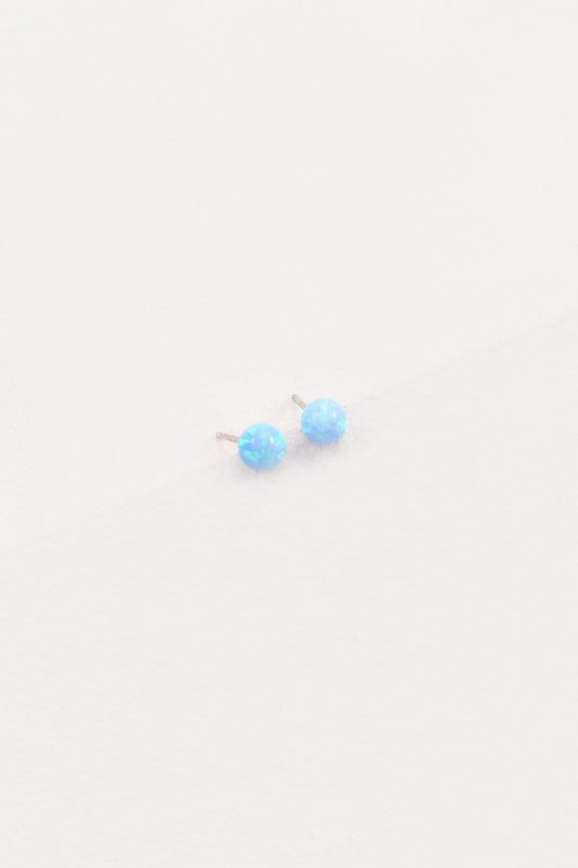 Tiny Sphere Stud Earrings