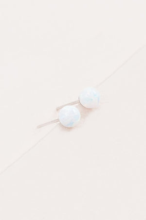 Tiny Sphere Stud Earrings